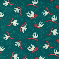 Cheer and Merriment - Good Tidings Teal by Fancy That Design House