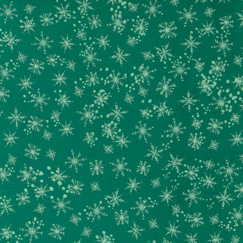 Cheer and Merriment - Snowfall Emerald by Fancy That Design House