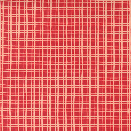 Cheer and Merriment - Christmas Check Cranberry Punch by Fancy That Design House