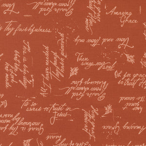 Songbook A New Page - Text Rust by Fancy That Design House