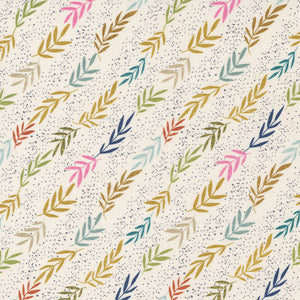 Songbook A New Page - Stripes Leaf Unbleached by Fancy That Design House