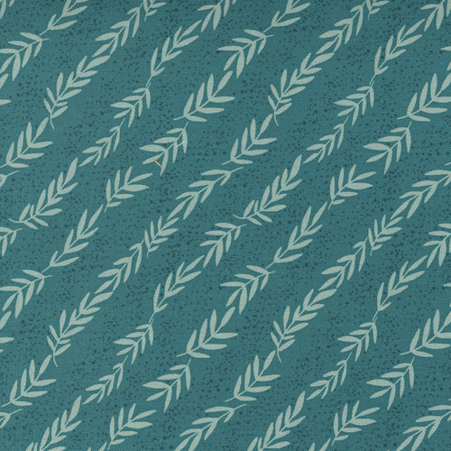 Songbook A New Page - Stripes Leaf Dark Teal by Fancy That Design House