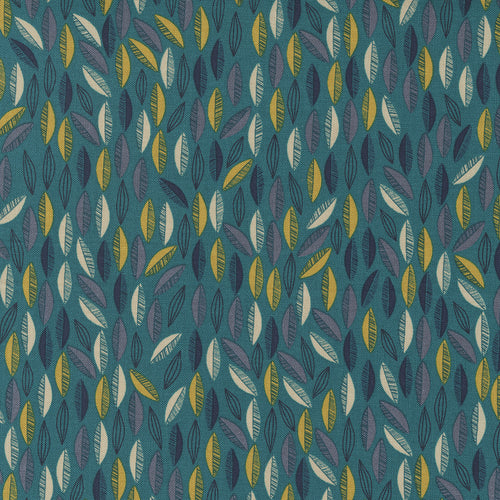 Songbook A New Page - Cascade Leaf Dark Teal by Fancy That Design House11.99