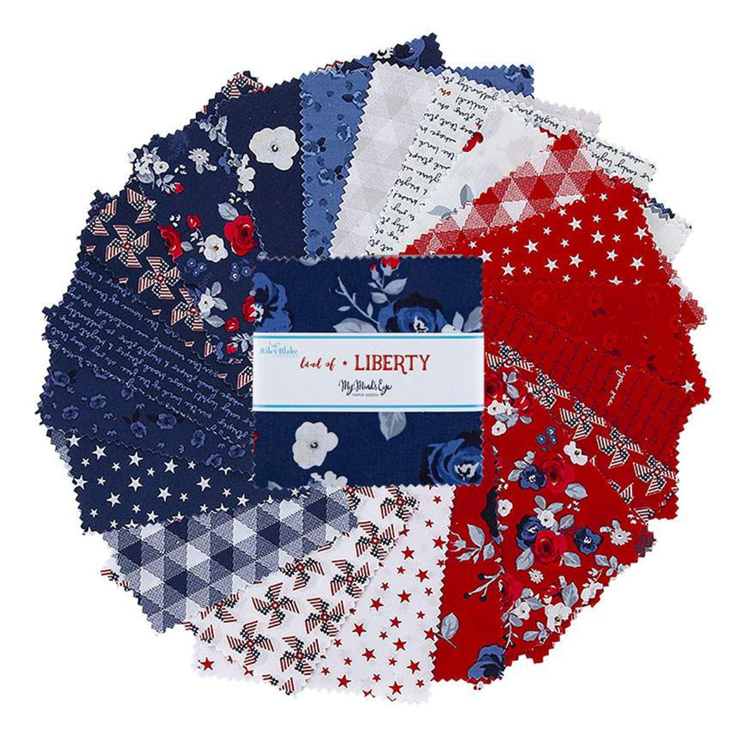 Land of Liberty - 5-inch Stacker (Charm Pack) by My Mind's Eye