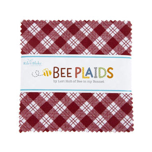 Bee Plaids - 5" Stacker (Charm Pack) by Lori Holt
