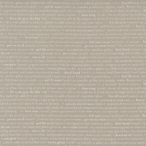 Flower Pot - Glossary Text Taupe by Lella Boutique