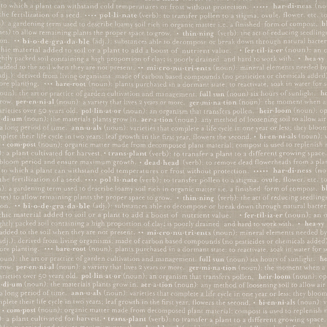 Flower Pot - Glossary Text Taupe by Lella Boutique