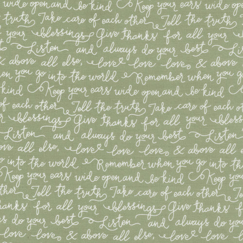 Country Rose - Farmhouse Script Sage by Lella Boutique