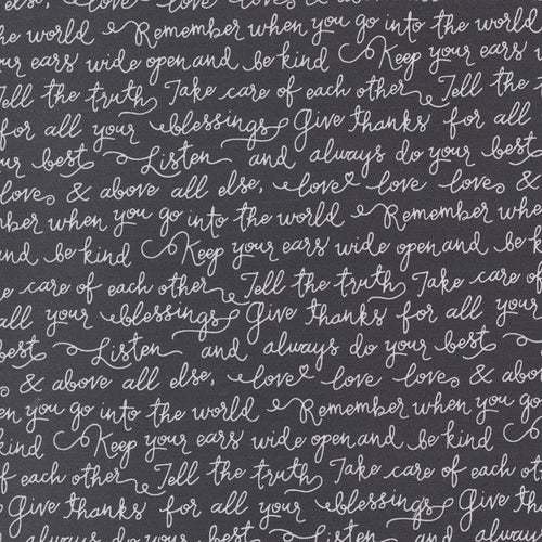 Country Rose - Farmhouse Script Charcoal by Lella Boutique