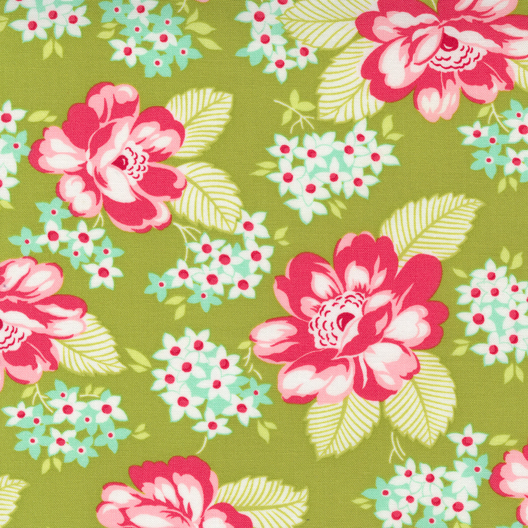 One Fine Day - Sunnyside Floral Green by Bonnie and Camille