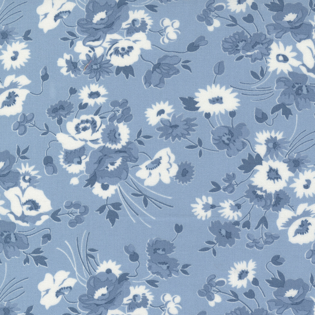 Nantucket Summer - Somerset Florals Light Blue by Camille Roskelley
