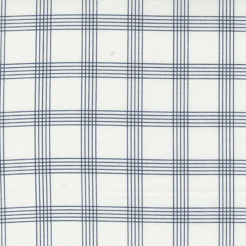 Nantucket Summer - Plaid Cream Navy by Camille Roskelley