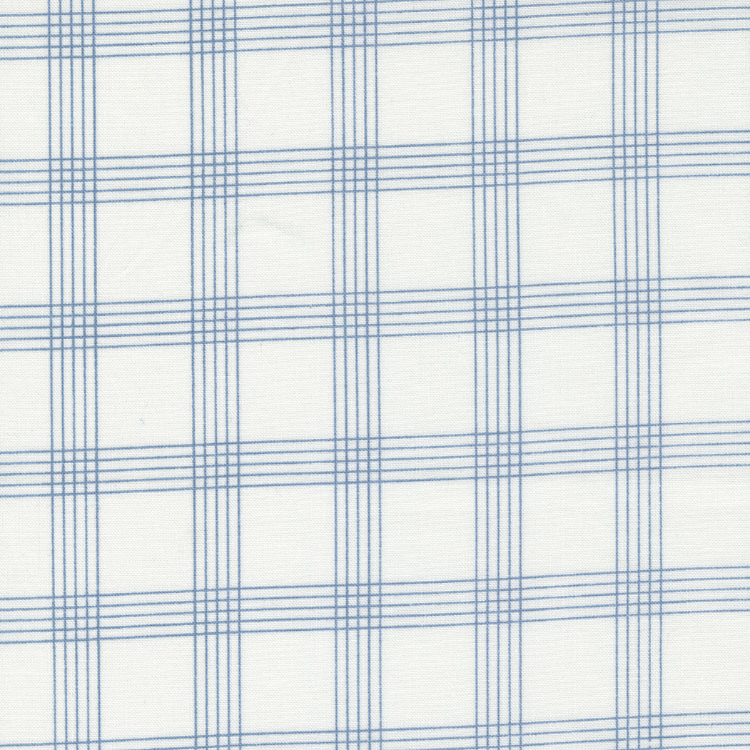 Nantucket Summer - Plaid Cream Blue by Camille Roskelley