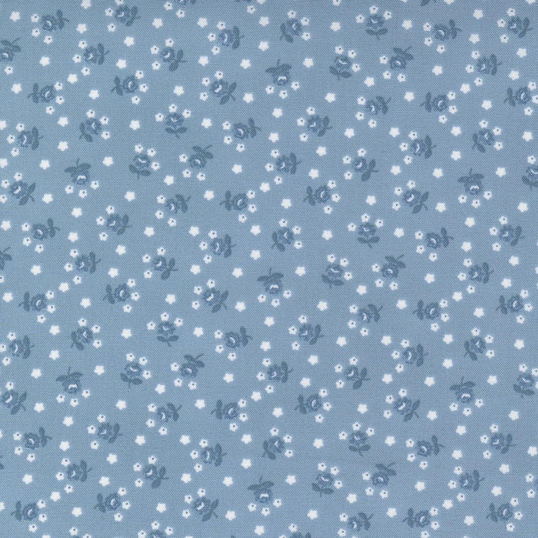 Nantucket Summer - Fairground Floral Light Blue by Camille Roskelley