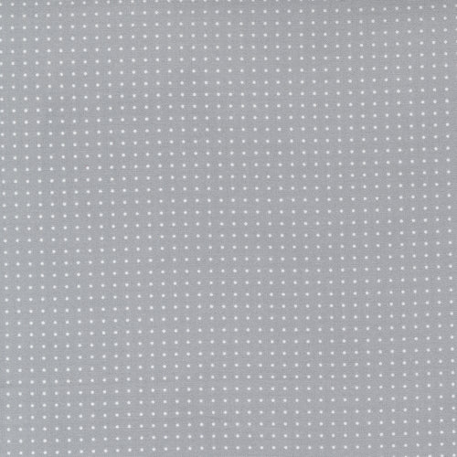 Dwell - Pin Dot Gray by Camille Roskelley