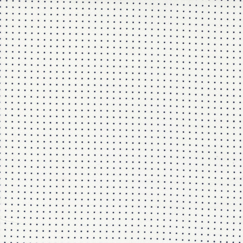 Dwell - Pin Dot Cream Navy by Camille Roskelley