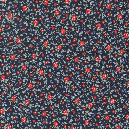 Dwell - Meadow Navy by Camille Roskelley