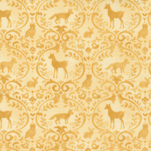 Effie's Woods - Woodland Damask Goldenrod by Deb Strain