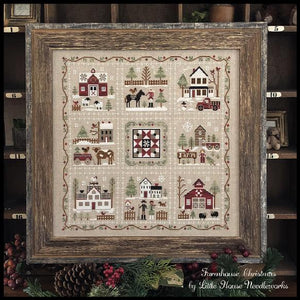 Farmhouse Christmas 1 - Little Red Barn by Little House Needleworks