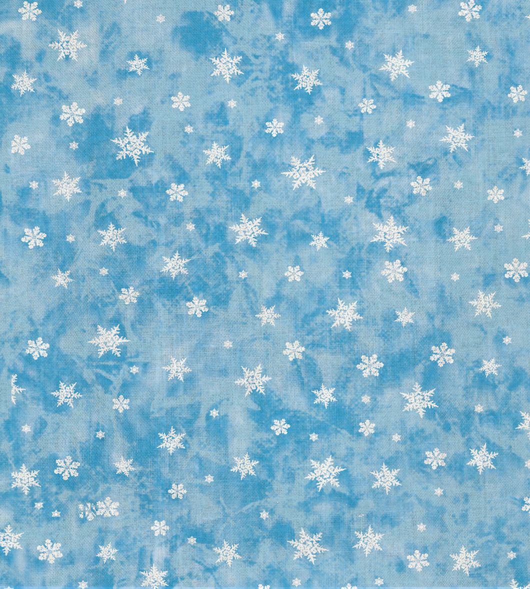 Cross Stitch Cloth - Fabric Flair 16 Count Aida - Blue Classic Snowflake 18 x 20