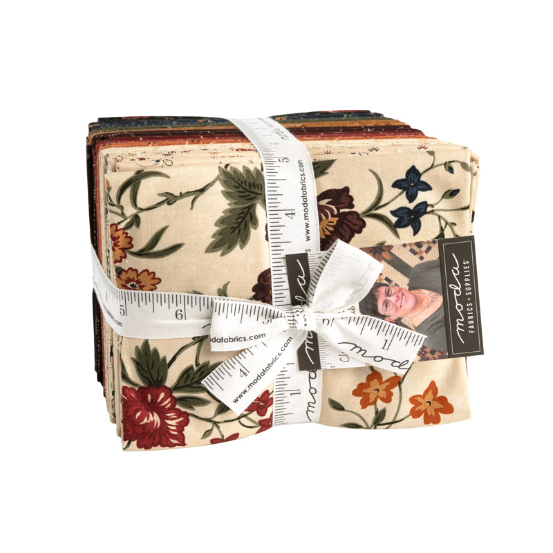 Fields 10 Fat Quarters - Kansas Troubles by Moda Fat Quarter Bundle Calico Floral Flowers Classic Reproduction Style Quality Quilters Assorted