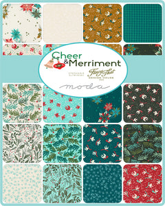 Cheer and Merriment Fat Quarter Bundle by Fancy That Design House