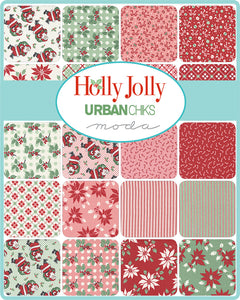 Holly Jolly - Mini Charm Pack (2.5" Stacker) by Urban Chiks