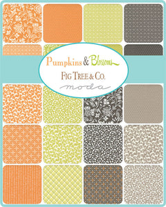 Pumpkins and Blossoms - Mini Charm Pack by Fig Tree and Co.