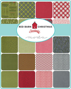 Red Barn Christmas - Mini Charm Pack (2.5" Stacker) by Sweetwater Fabric