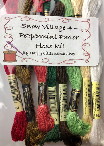 Floss Kit - Snow Village 4 - Peppermint Parlor