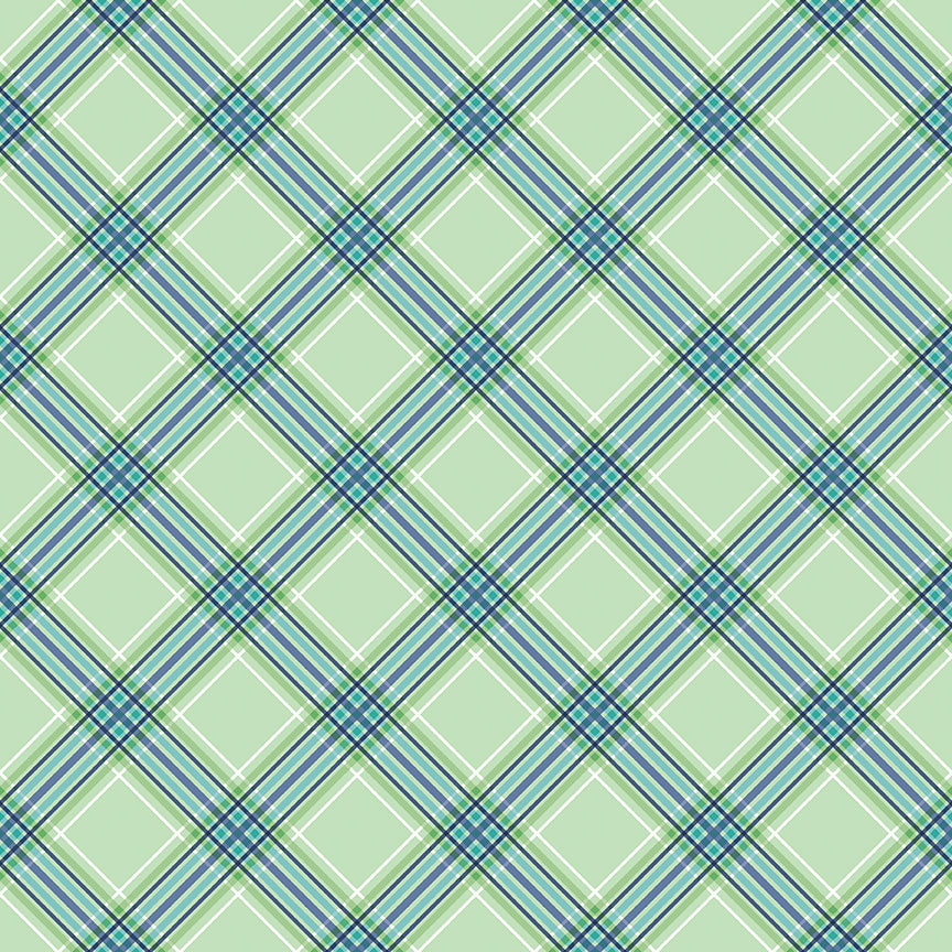 Notting Hill - Plaid Green by Amy Smart