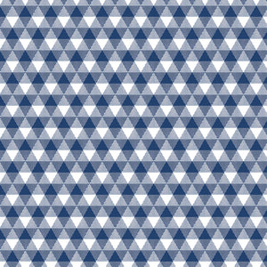 Land of Liberty - Triangle Gingham Navy by My Mind's Eye