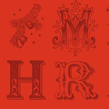 Load image into Gallery viewer, All About Christmas - Typography Red by J. Wecker Frisch