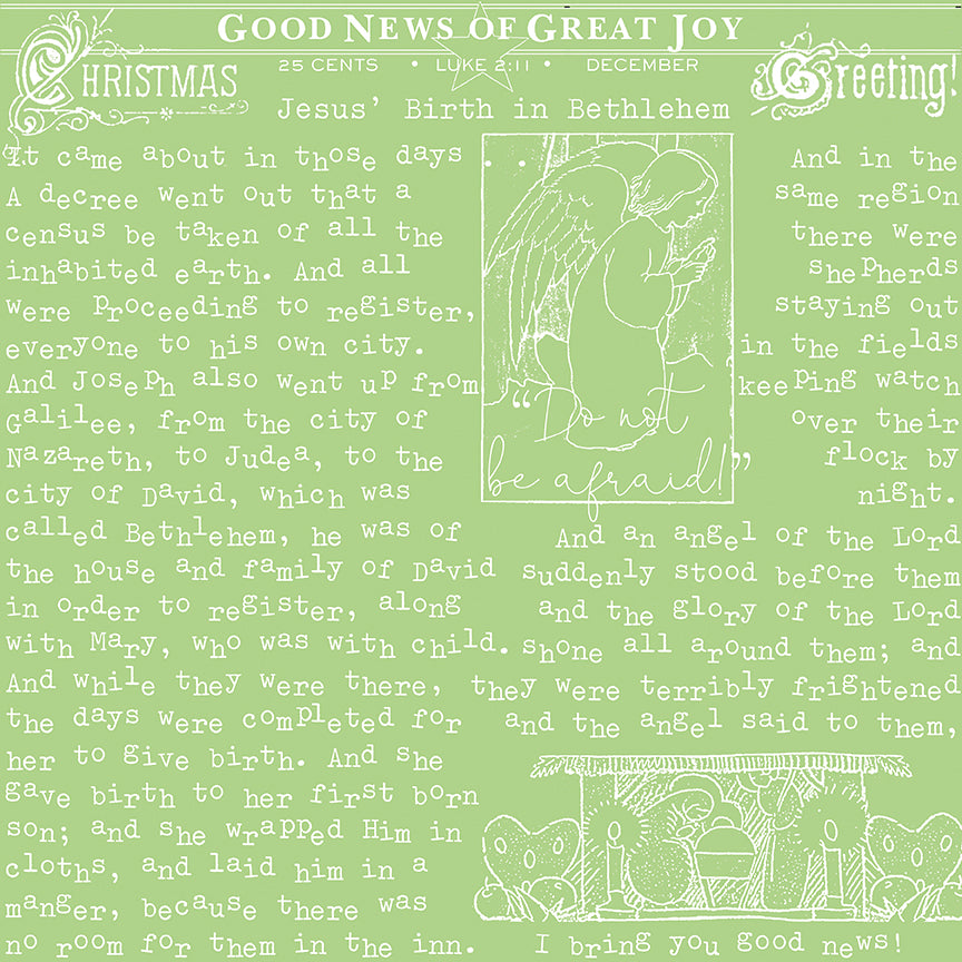 All About Christmas - Good News Green by J. Wecker Frisch