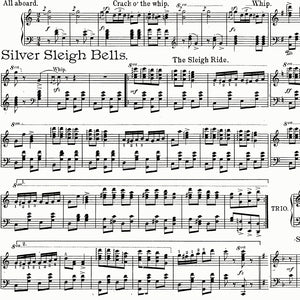 All About Christmas - Sheet Music White by J. Wecker Frisch