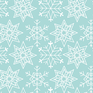 All About Christmas - Snowflakes Blue by J. Wecker Frisch