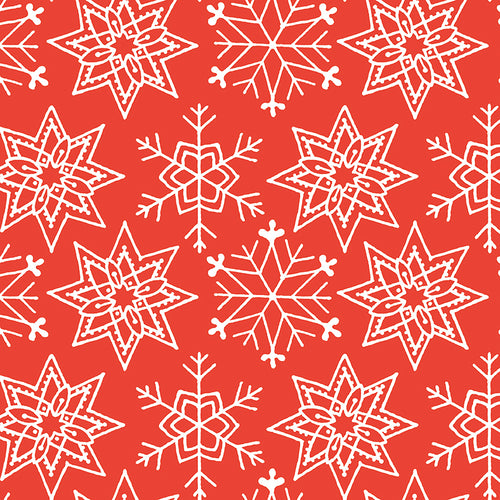 All About Christmas - Snowflakes Red by J. Wecker Frisch