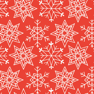 All About Christmas - Snowflakes Red by J. Wecker Frisch