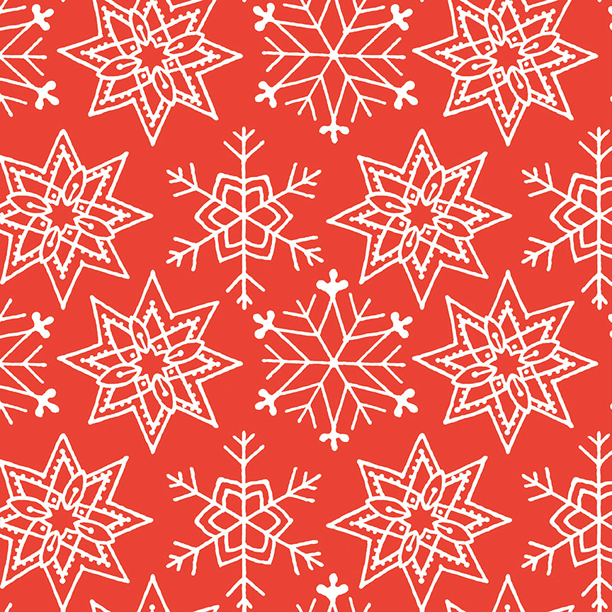 All About Christmas - Snowflakes Red by J. Wecker Frisch