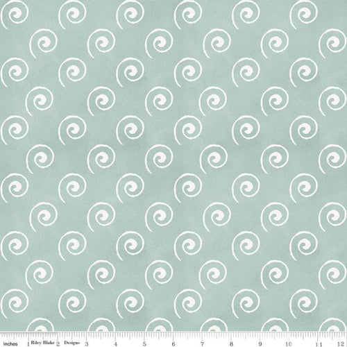 Coffee Chalk - Steam Swirl Aqua by J. Wecker Frisch