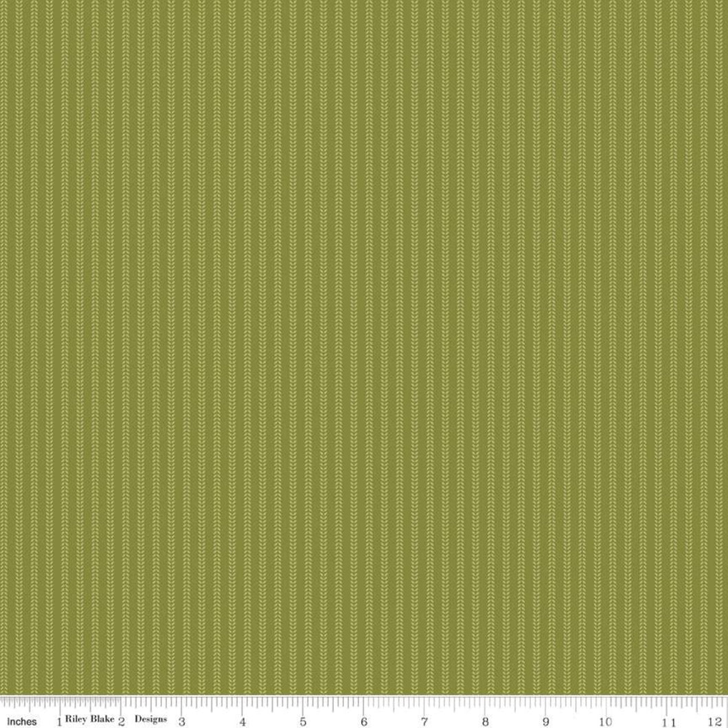 Primrose Hill - Field Rows Olive by Hello Melly Designs