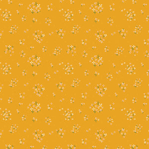 Indigo Garden - Ditzy Mustard by Heather Peterson