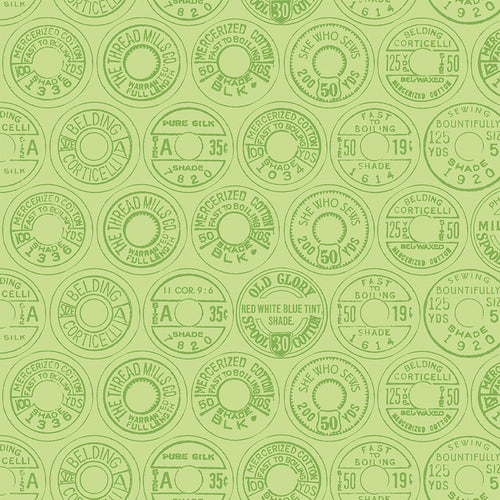 Best of She Who Sews - Low Volume Spool Tops Green by J. Wecker Frisch