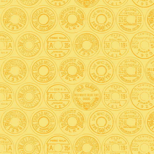 Best of She Who Sews - Low Volume Spool Tops Yellow by J. Wecker Frisch