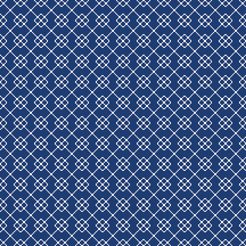 Quilt Fair - Quilty Chain Navy by Tasha Noel