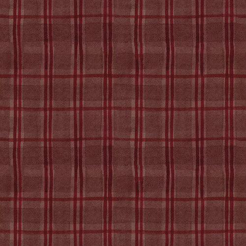 For the Love of Nature - Plaid Burgundy by Teresa Kogut