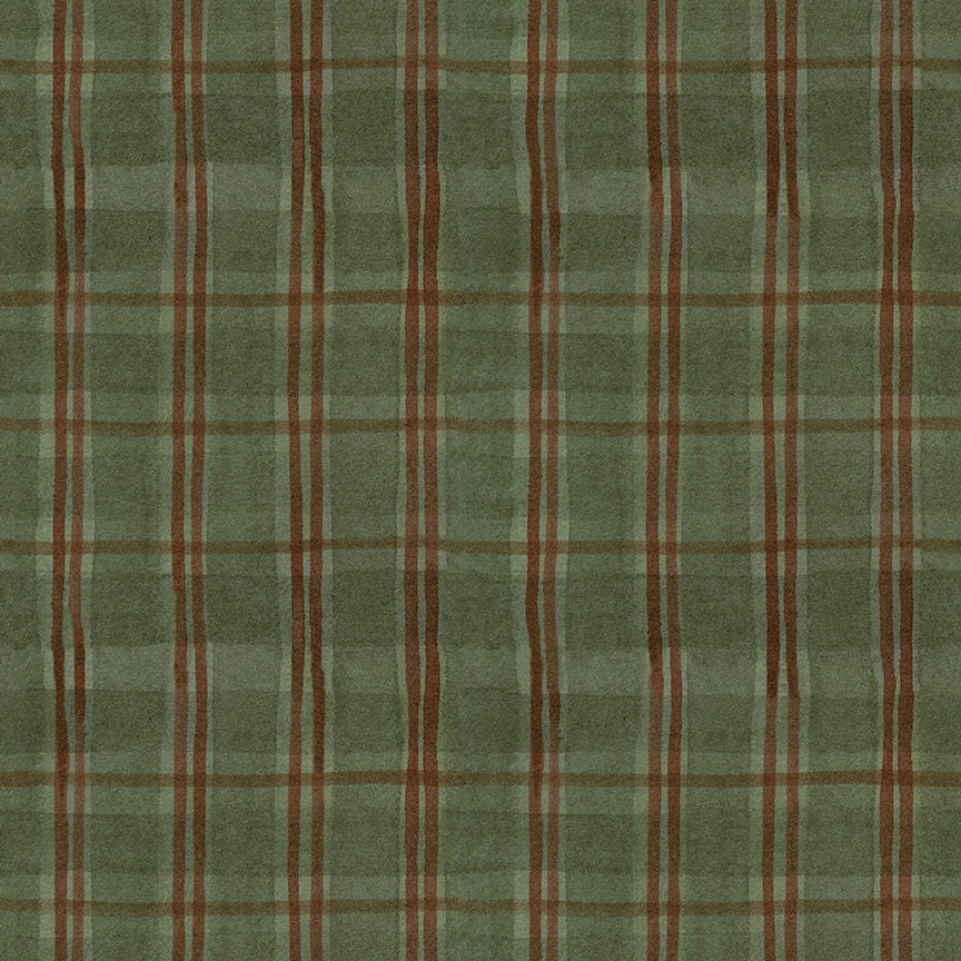 For the Love of Nature - Plaid Green by Teresa Kogut