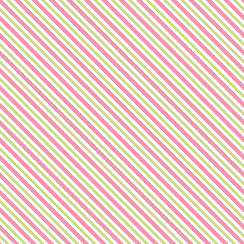 Sugar and Spice - Stripe Pink by Lindsay Wilkes