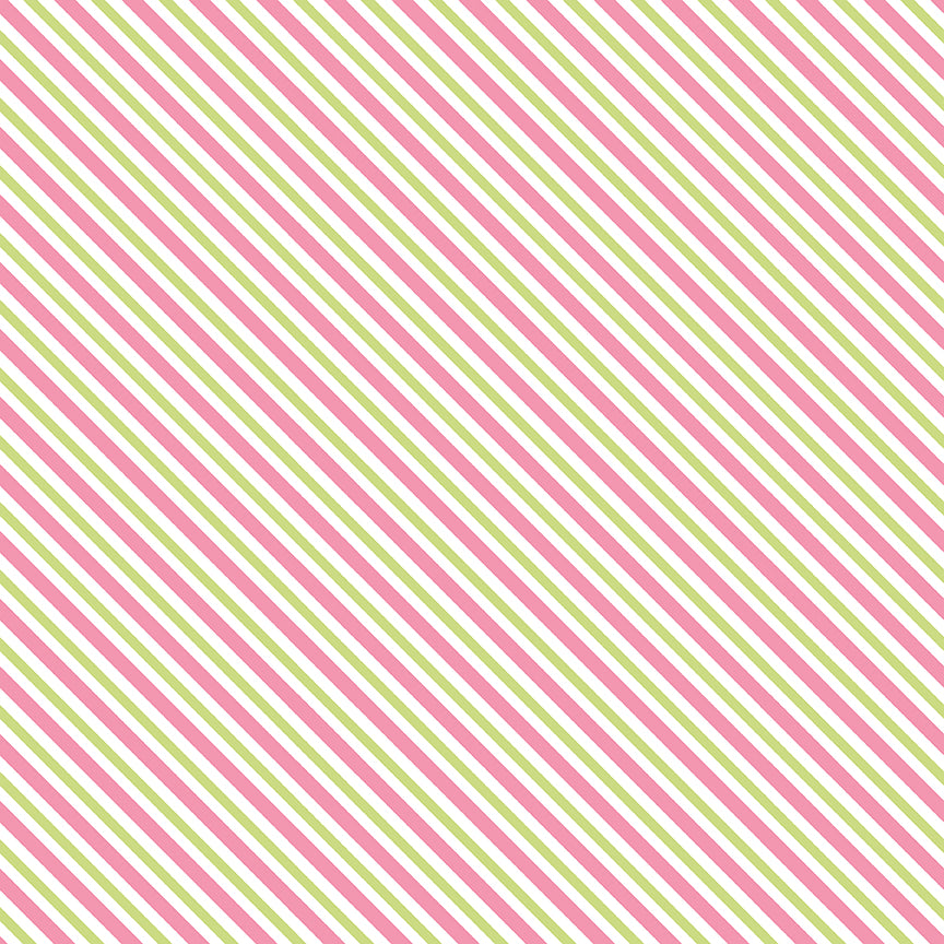 Sugar and Spice - Stripe Pink by Lindsay Wilkes