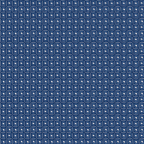 Red White and Bang - Boxed Stars Navy by Sandy Gervais